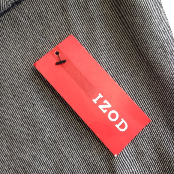 Mens IZOD Thick Cotton Fall Shirt Gray NEW WITH TAGS ships from Canada - Small - Picture 7 of 10